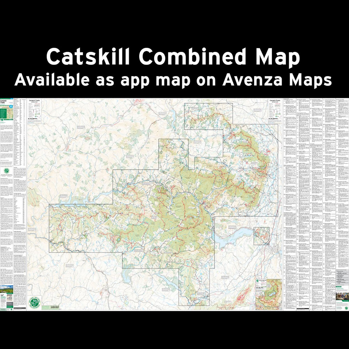 Catskill Map Combined Map on Avenza Maps app