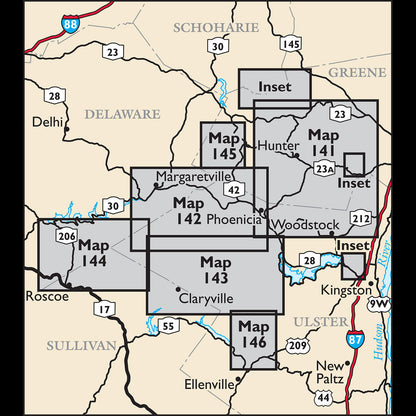 Catskill Map Locator Map