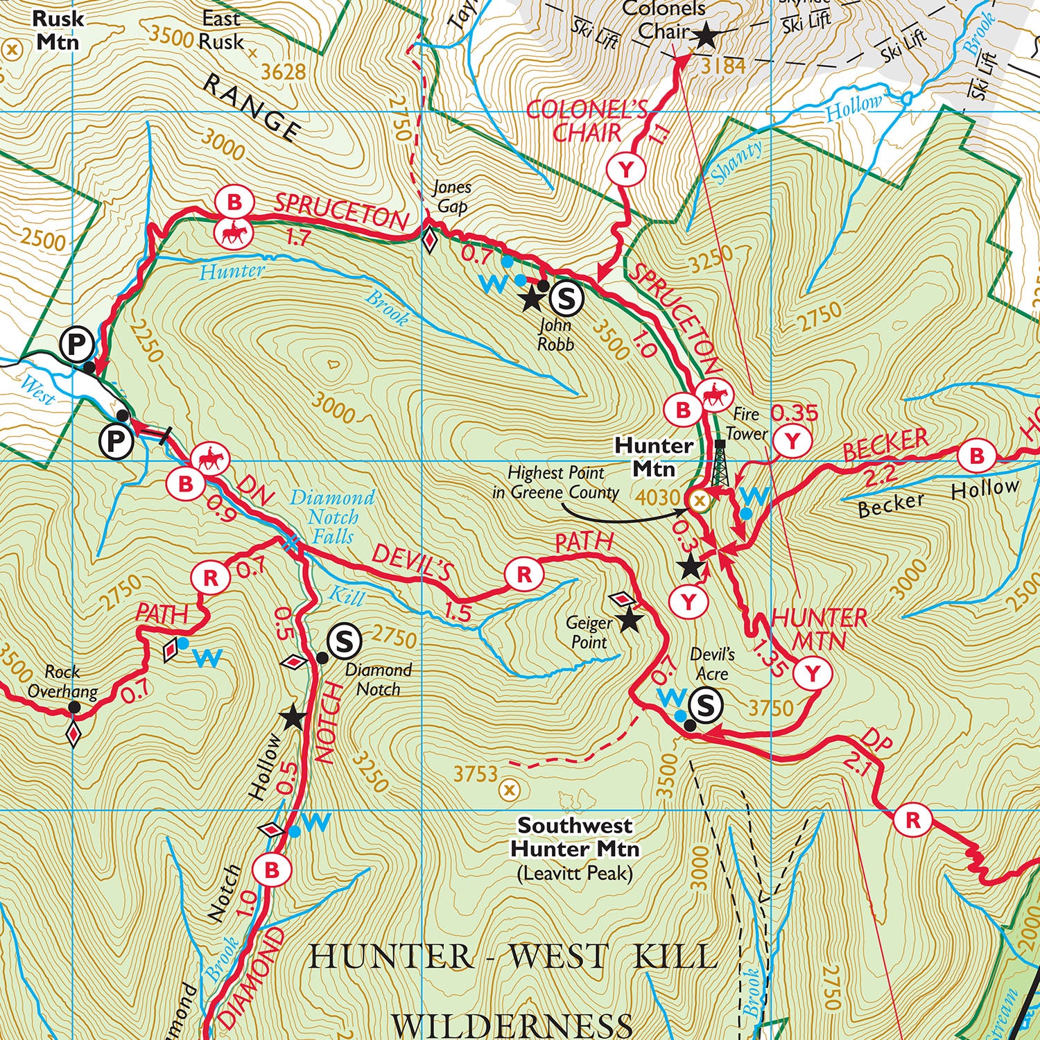 Catskill Trails Map – New York-New Jersey Trail Conference