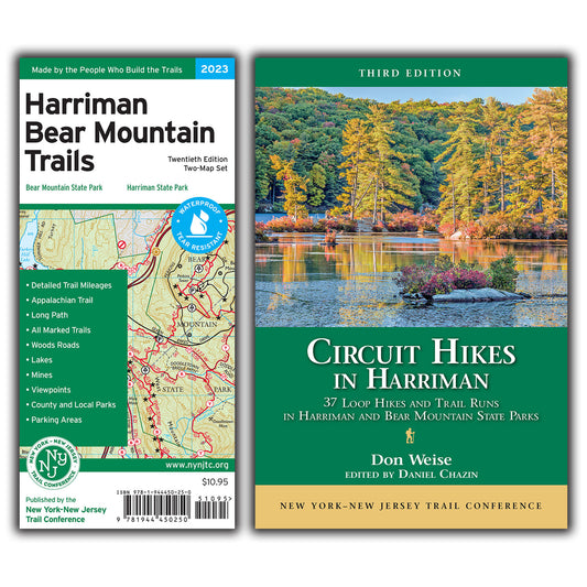 Combo of Harriman-Bear Mountain Map and Book