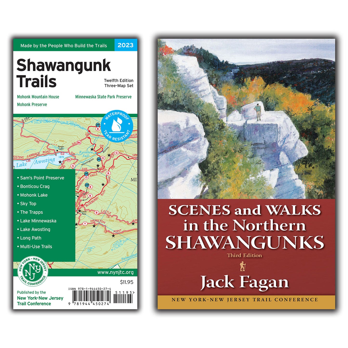 Combo of Shawangunk Map and Book