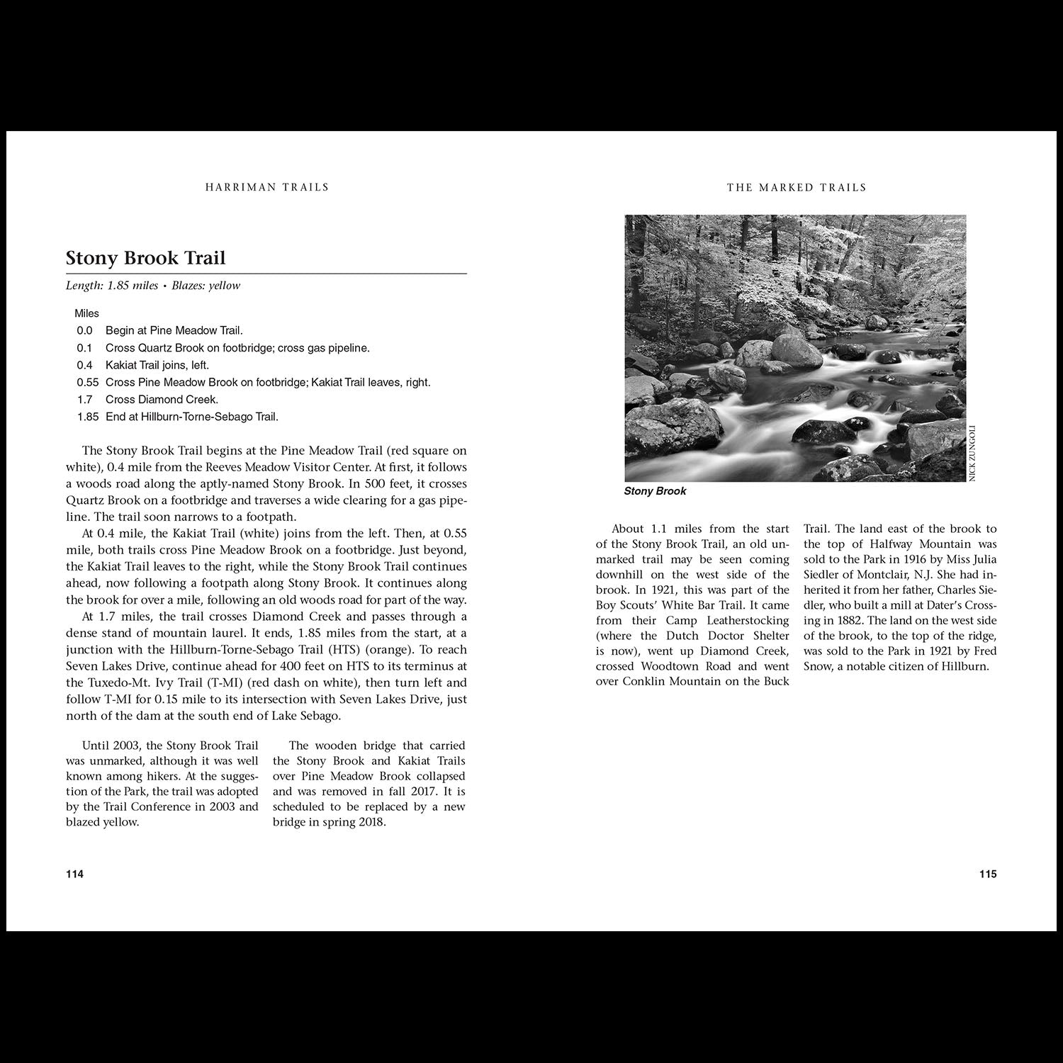 Harriman Trails Example Chapter Spread