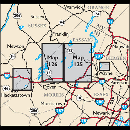 Morris County Highlands Map Locator Map