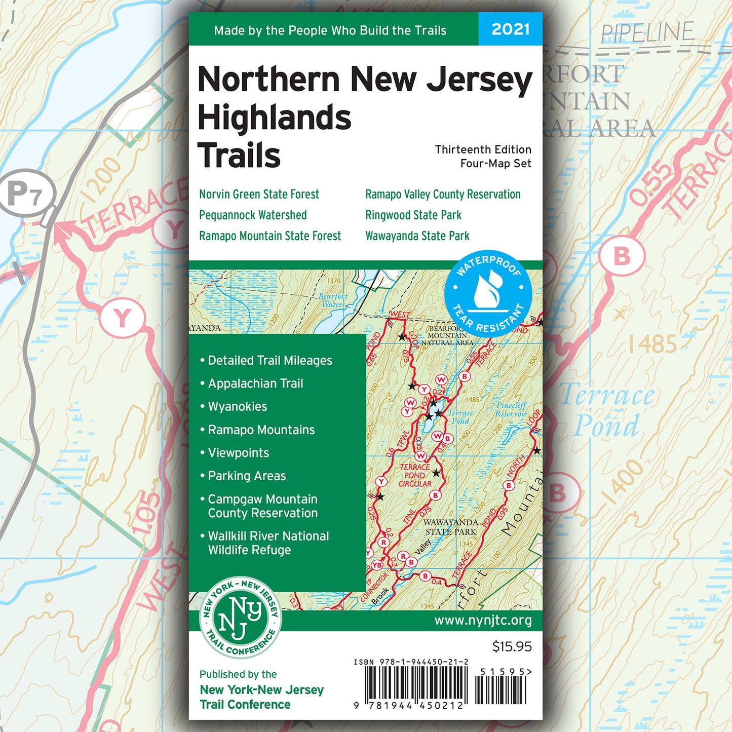 Northern NJ Highlands Map Cover