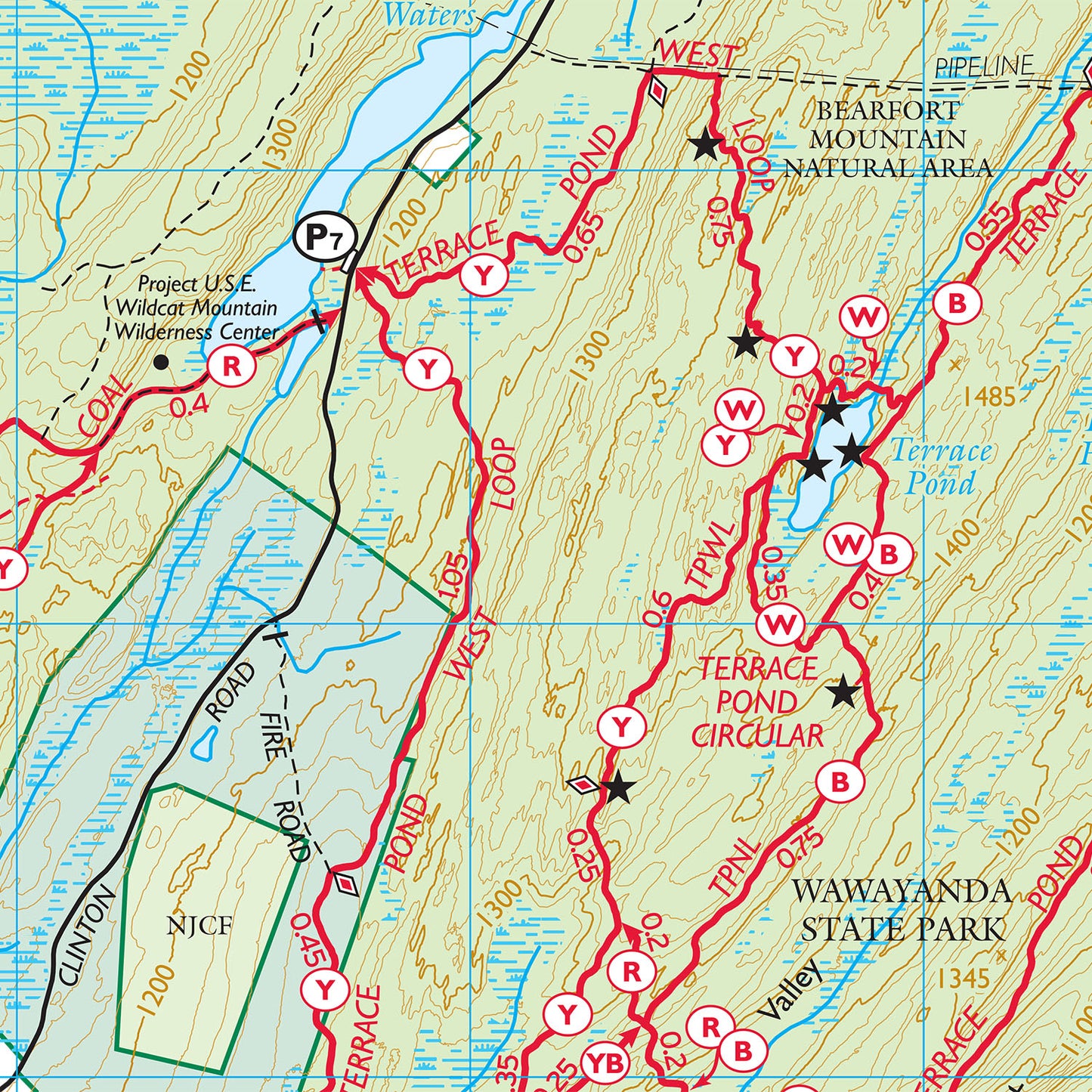 Northern NJ Highlands Map Example