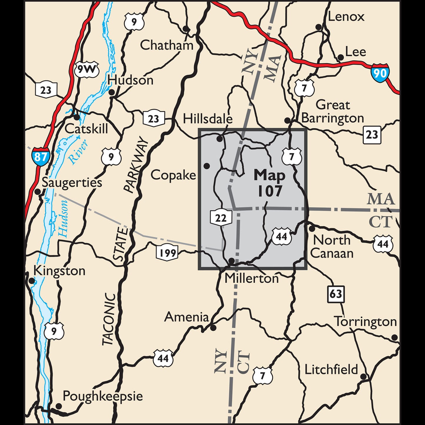 South Taconic Trails Map