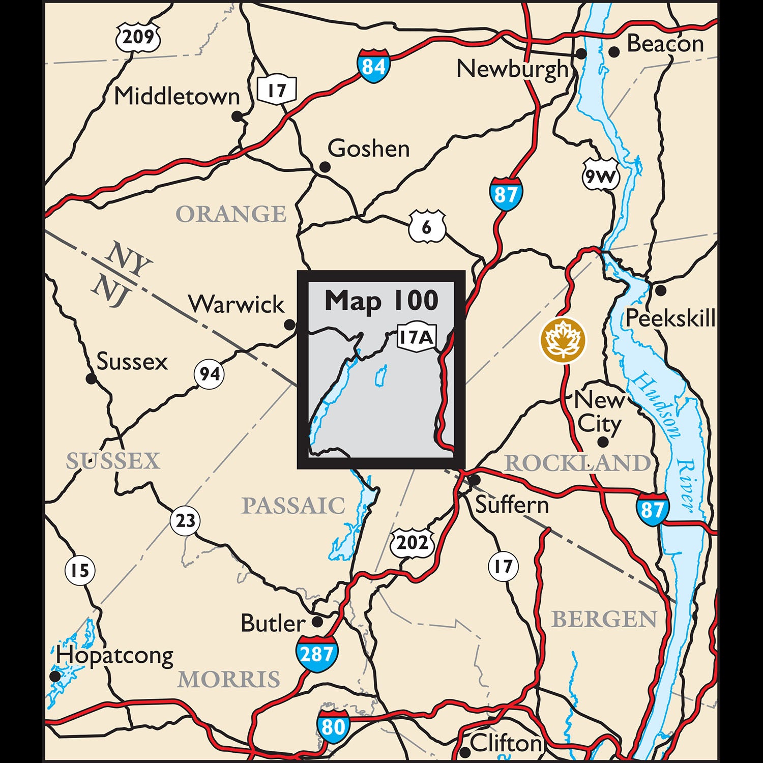 Sterling Forest Map Locator Map