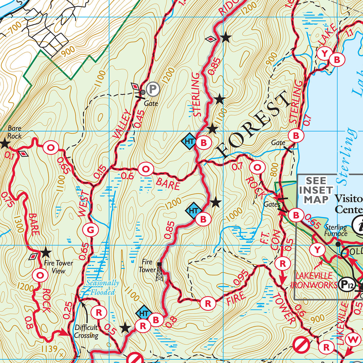 Trail Map Example Running Sterling Forest Trails Map – New York-New Jersey Trail Conference