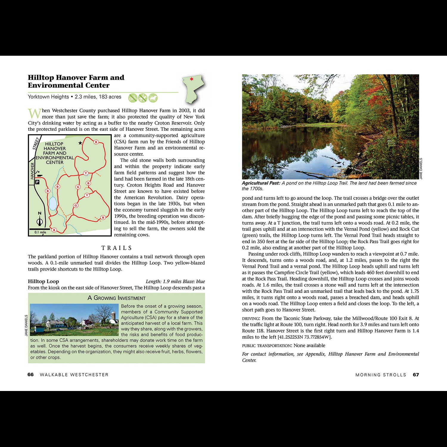 Walkable Westchester Example Chapter Spread