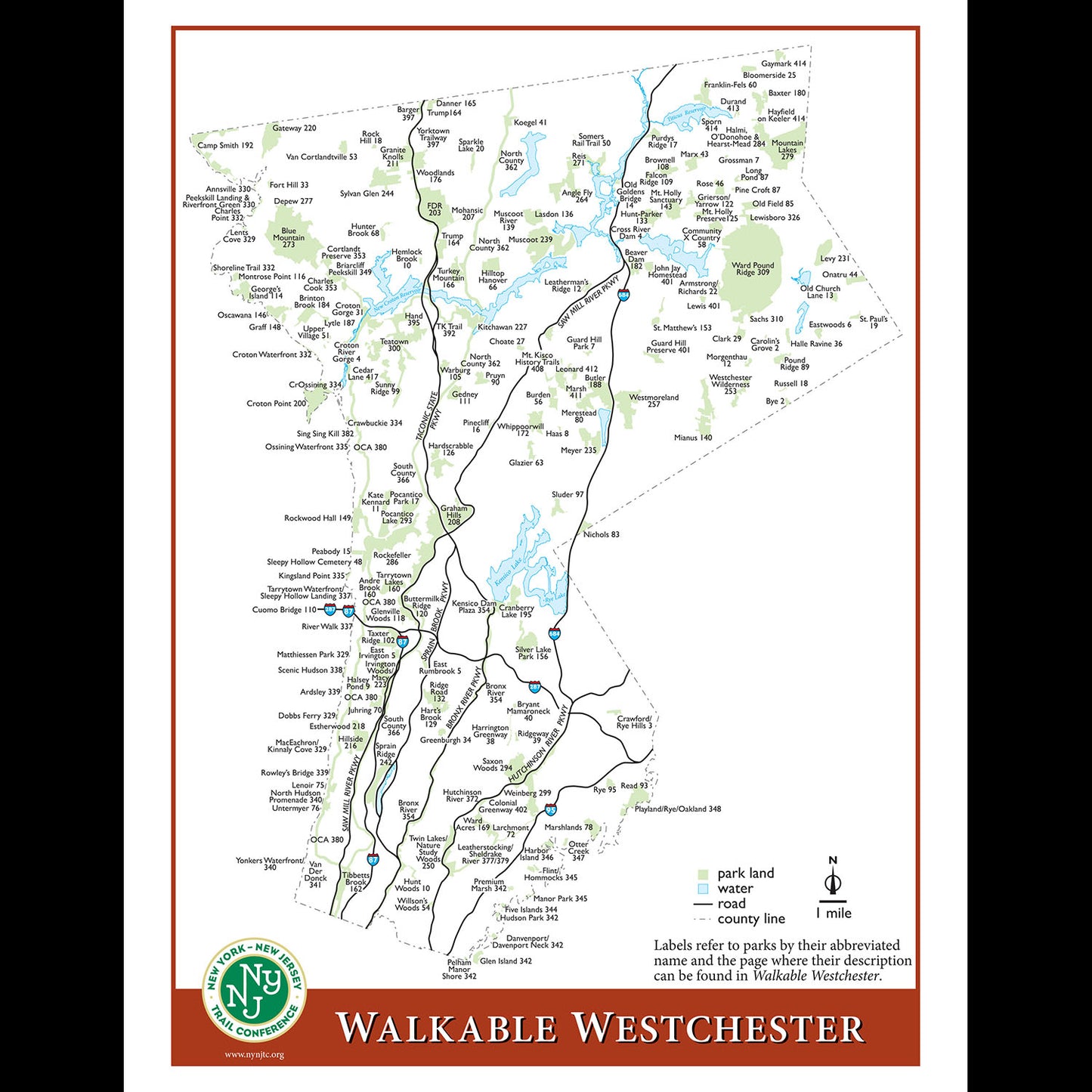 Walkable Westchester Locator Map