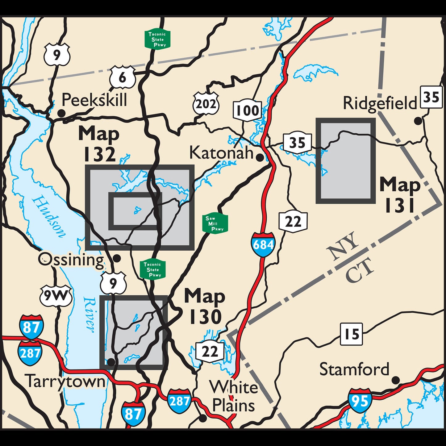 Westchester Map Locator Map